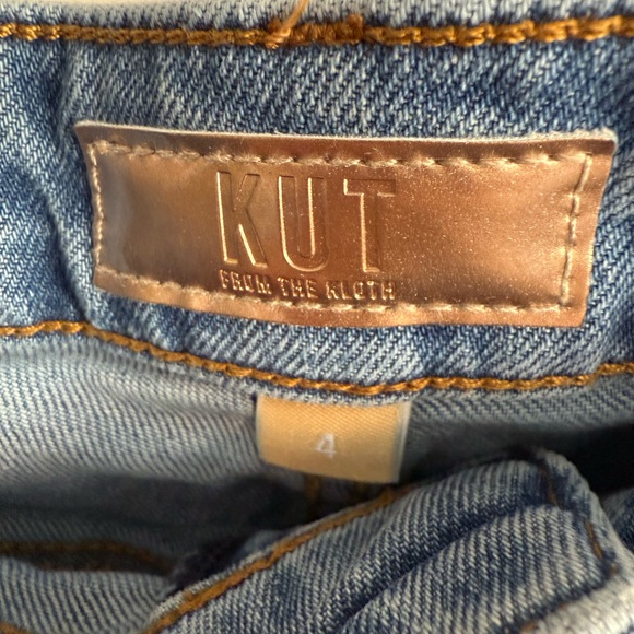 Kut from the Kloth Scalloped Jean Shorts Size 4 - Picture 2 of 4